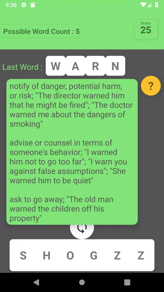 Word Test Screenshots
