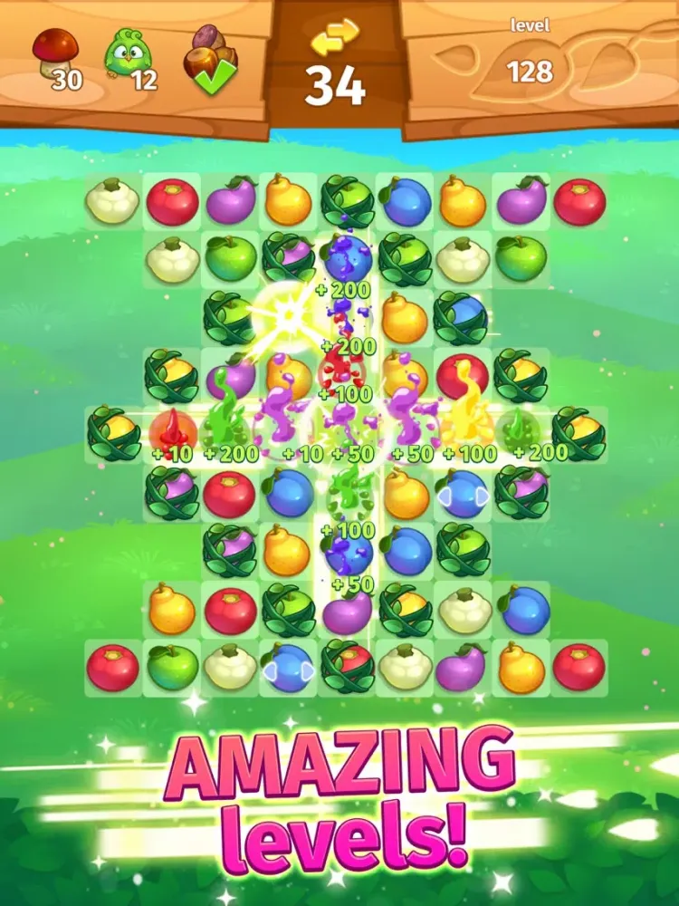 Capturas de pantalla de Animal Village match-3 iPad 