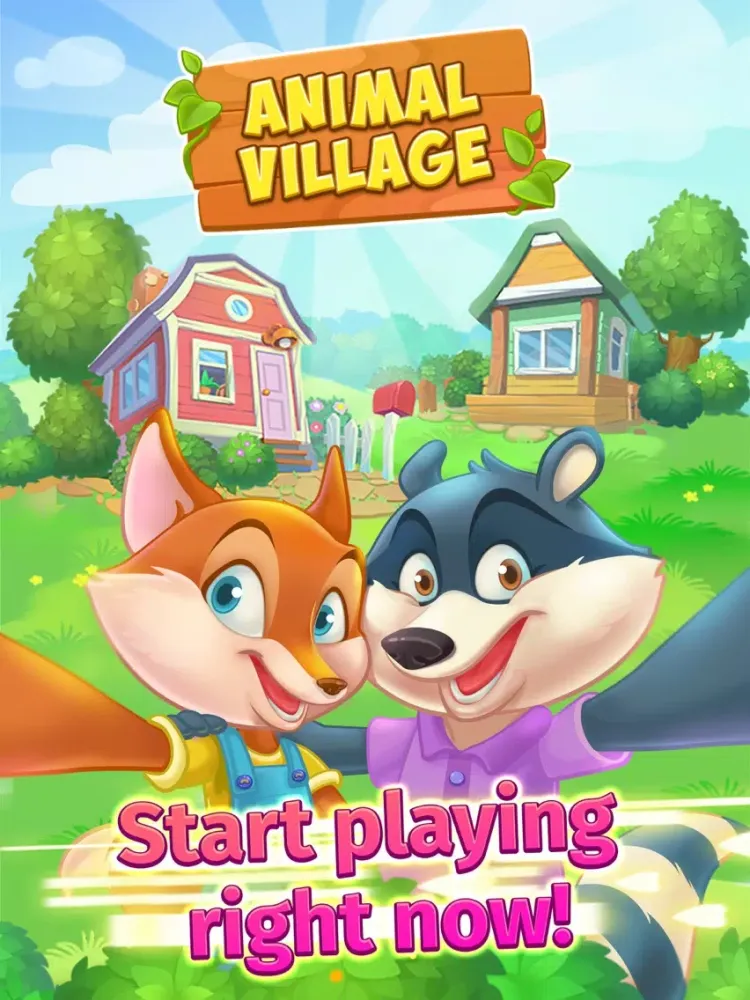Capturas de pantalla de Animal Village match-3 iPad 
