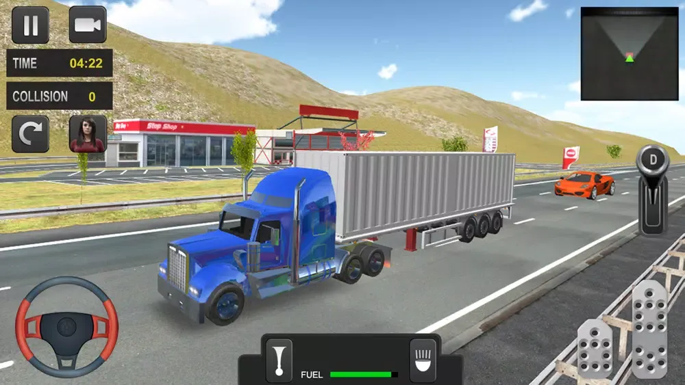 ภาพหน้าจอของ Euro Heavy Truck Driving