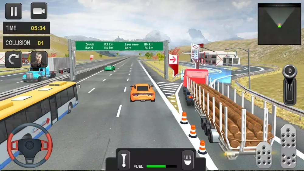ภาพหน้าจอของ Euro Heavy Truck Driving