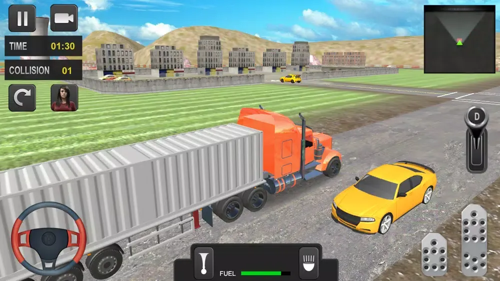 ภาพหน้าจอของ Euro Heavy Truck Driving