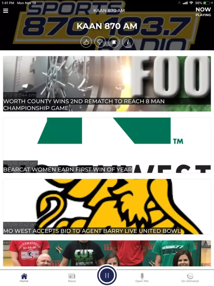 Sports Radio 870 & 103.7 iPad 应用截图