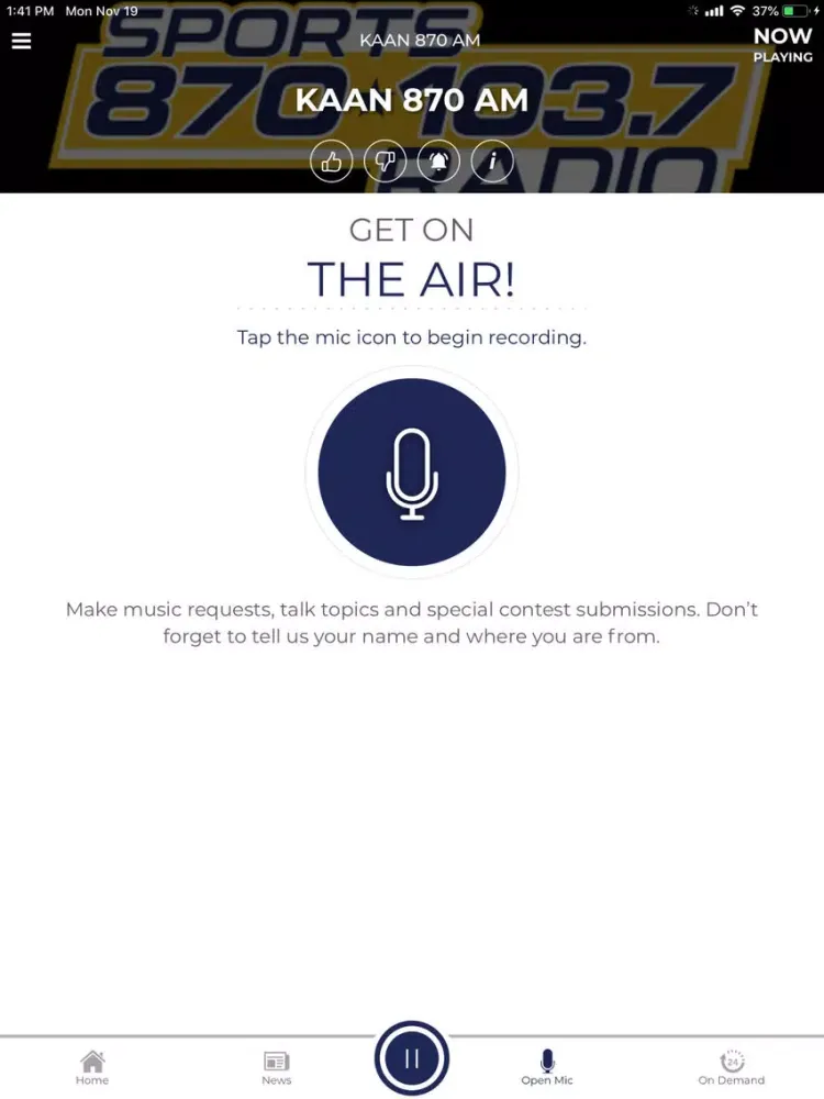 Sports Radio 870 & 103.7 iPad 应用截图