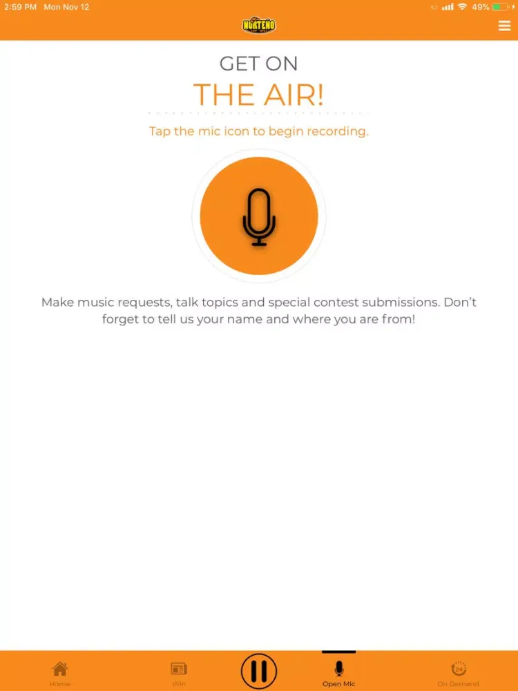 Norteño 104.1 FM iPad  Screenshots
