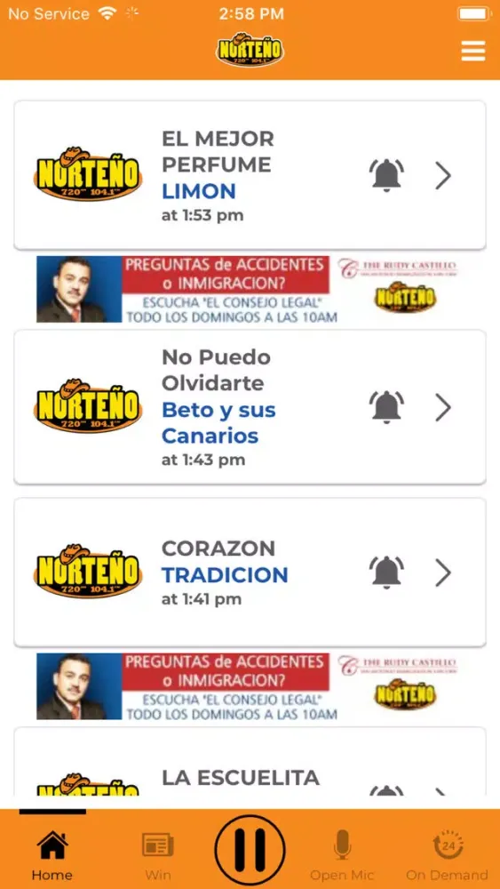 Norteño 104.1 FM Screenshots
