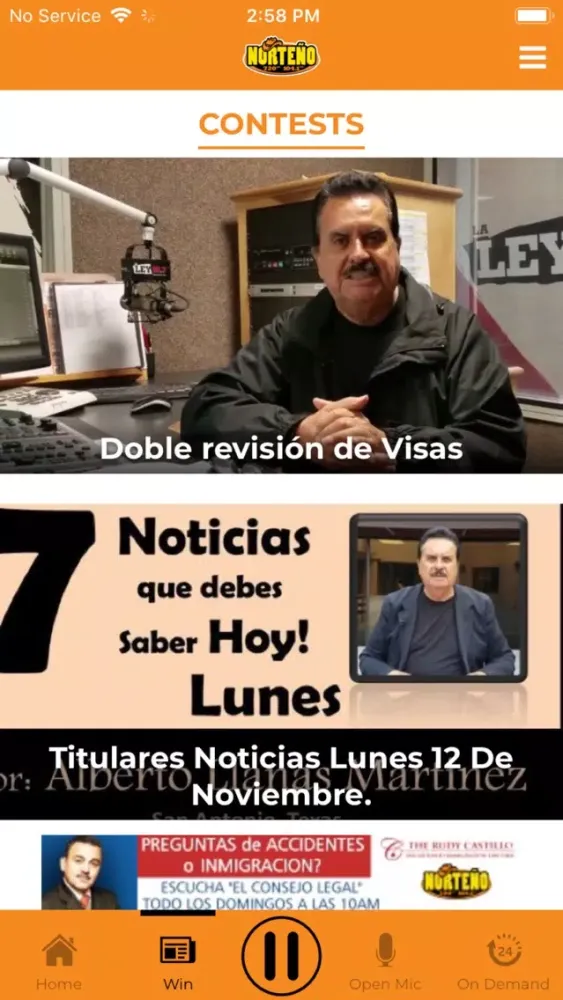 Norteño 104.1 FM Screenshots