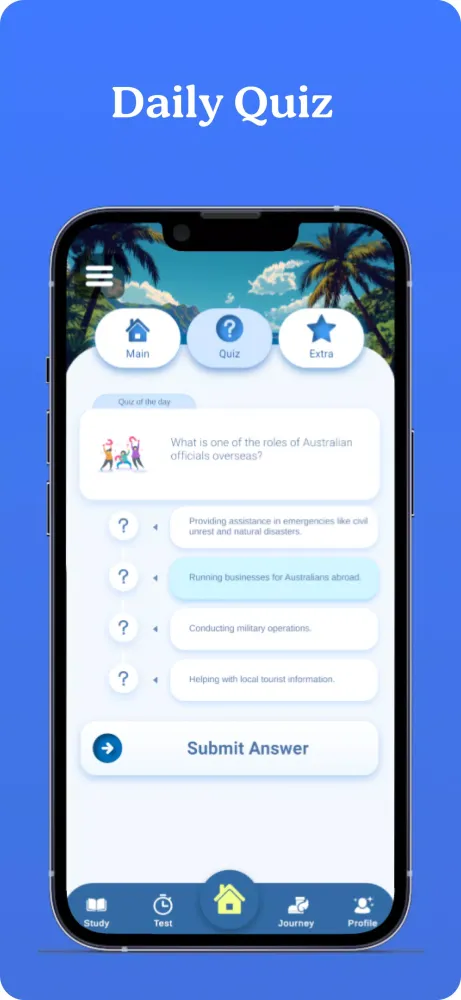 Capturas de tela do Australian Citizenship 2025