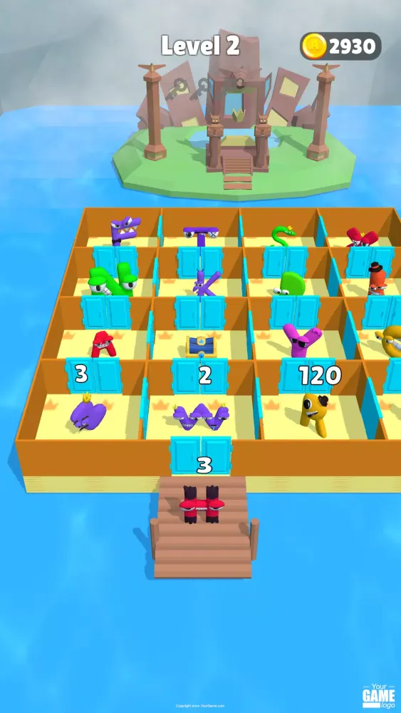Alphabet Battle: Room Maze 스크린샷