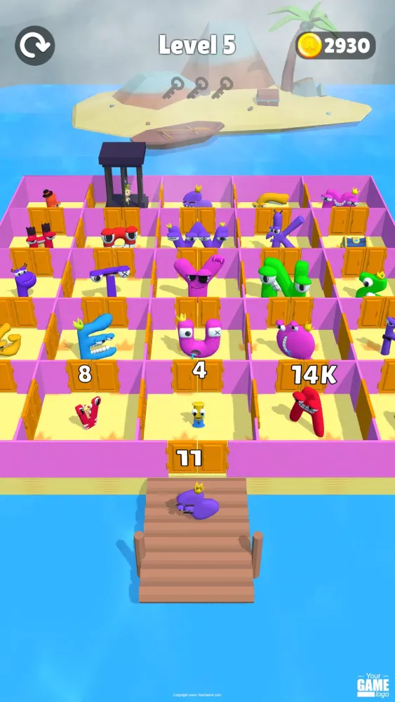 Alphabet Battle: Room Maze 스크린샷