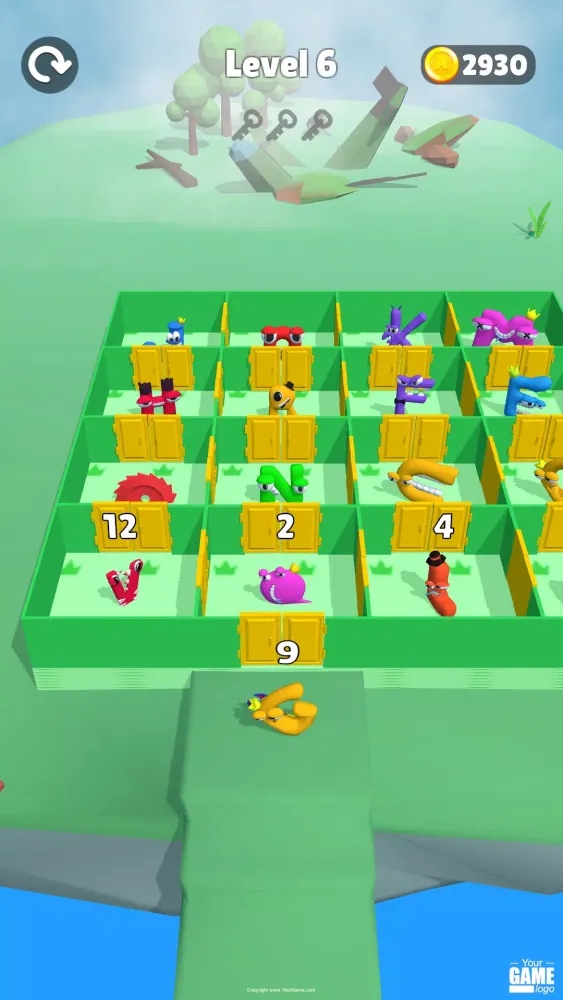 Alphabet Battle: Room Maze 스크린샷