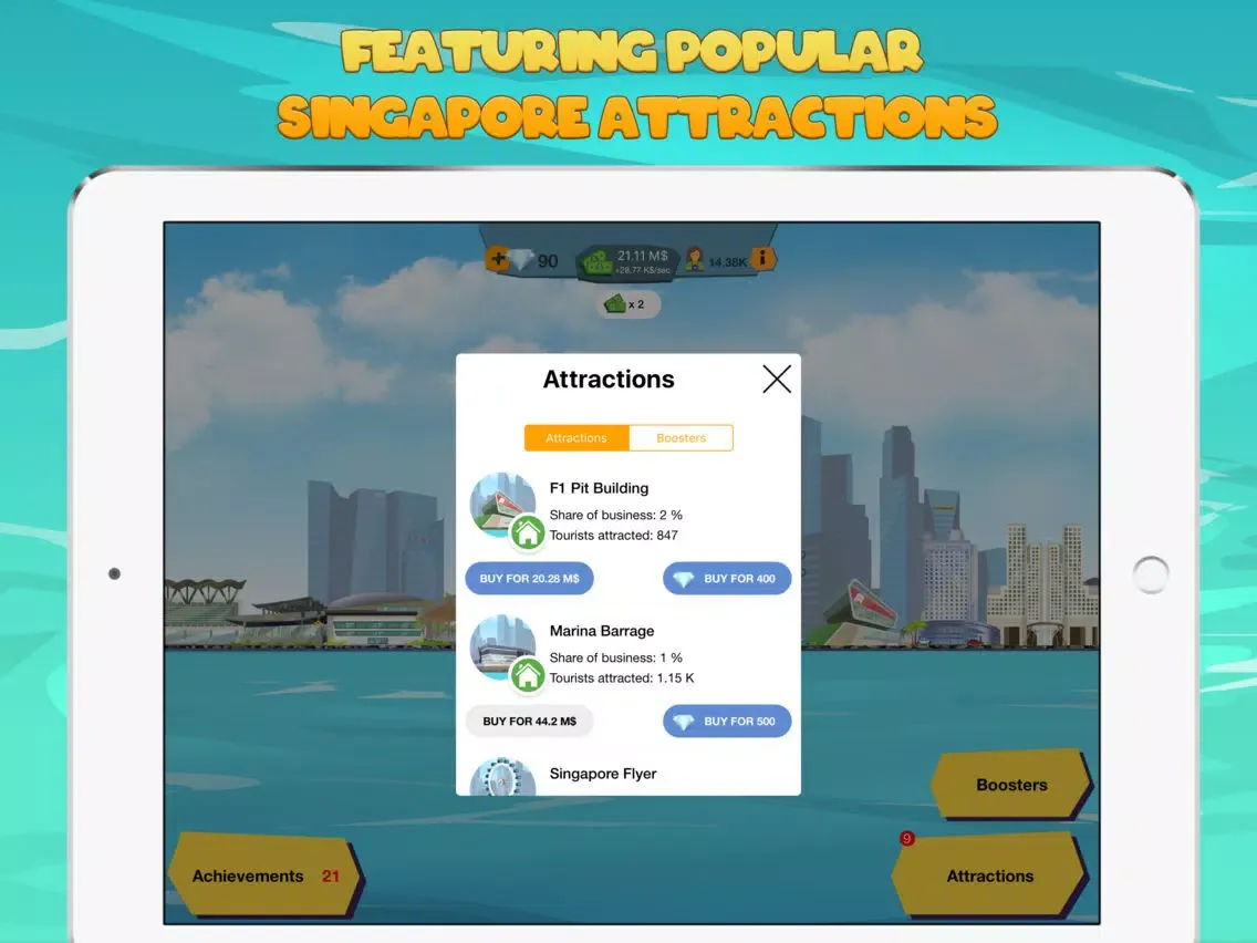 Marina Bay Billionaire Clicker iPad 应用截图