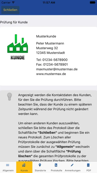 Tangkapan skrin Leiterprüfer