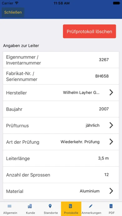 Tangkapan skrin Leiterprüfer
