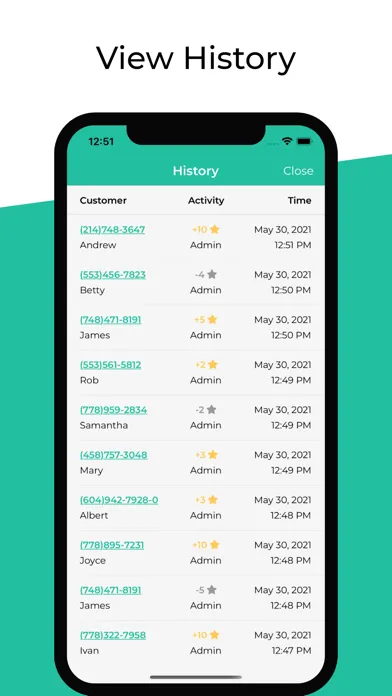 Capturas de pantalla de Snap Loyalty