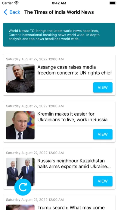 Simple RSS Reader应用截图