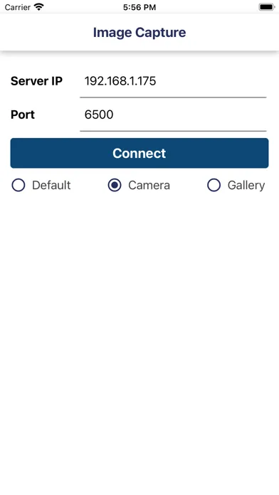 Capturas de tela do ImageCapture
