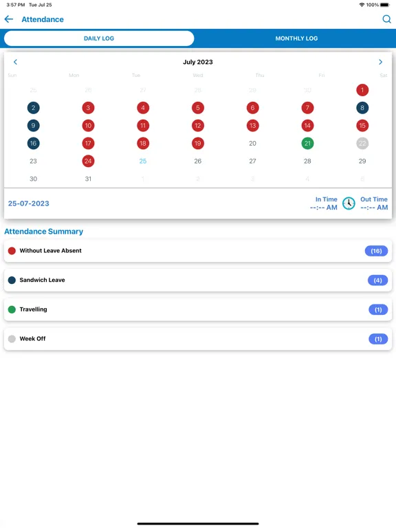 Tangkapan skrin Alpha Payroll iPad
