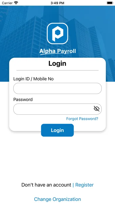Tangkapan skrin Alpha Payroll