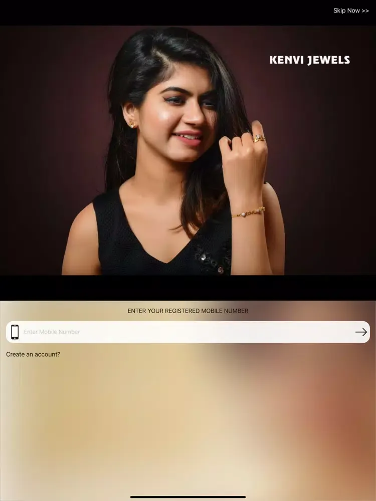 Tangkapan layar Kenvi Jewellers iPad 
