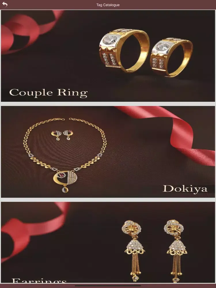 Tangkapan layar Kenvi Jewellers iPad 