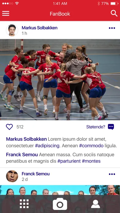 Fana håndball Screenshots