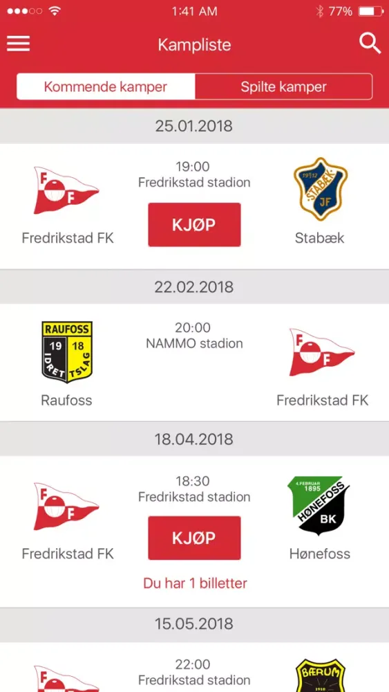 Скриншоты Fredrikstad Fotballklubb