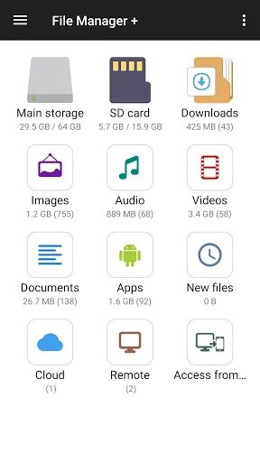 File Manager Screenshots