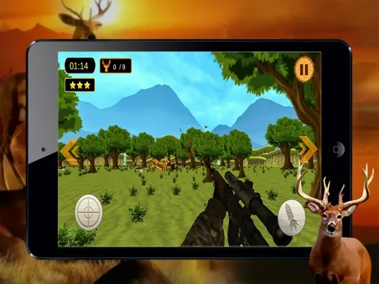 Exotic Deer Hunting 3D - Hunt the Stags in Beautiful Forest to become The Best Hunter of Season iPad  Ekran Görüntüleri