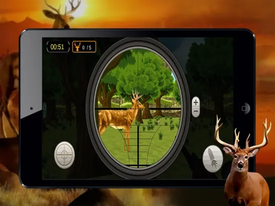 Exotic Deer Hunting 3D - Hunt the Stags in Beautiful Forest to become The Best Hunter of Season iPad  Ekran Görüntüleri