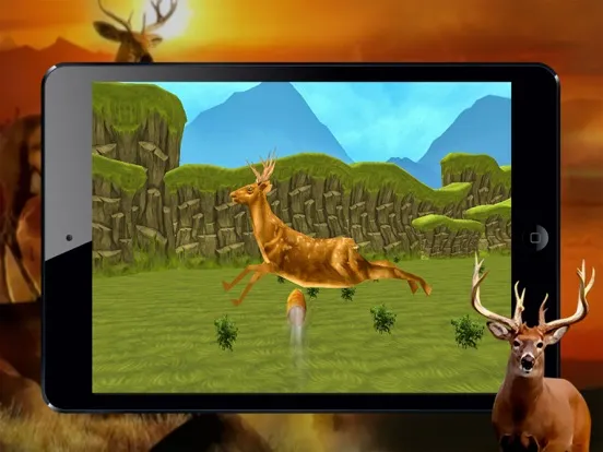 Exotic Deer Hunting 3D - Hunt the Stags in Beautiful Forest to become The Best Hunter of Season iPad  Ekran Görüntüleri