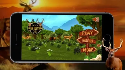Exotic Deer Hunting 3D - Hunt the Stags in Beautiful Forest to become The Best Hunter of Season Ekran Görüntüleri
