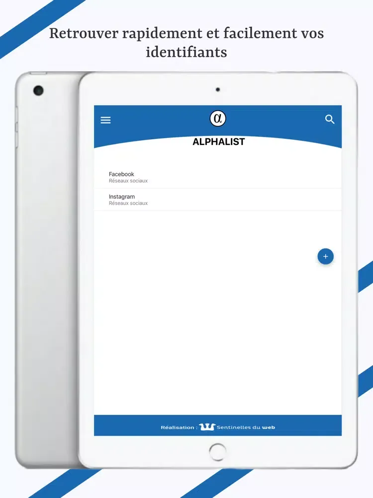 Alphalist iPad  スクリーンショット