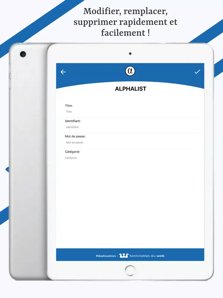 Alphalist iPad  スクリーンショット