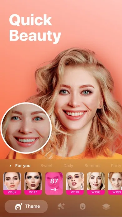 Facey: Face Editor &Makeup Cam应用截图
