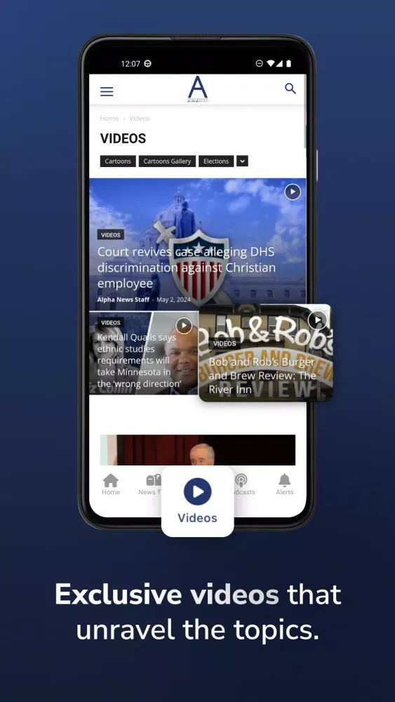 Alpha News سکرین شاٹس