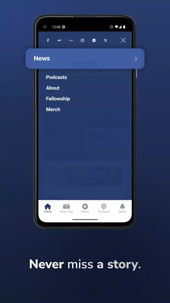 Alpha News سکرین شاٹس