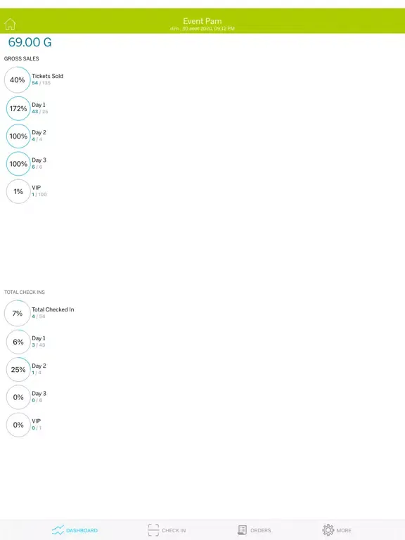 Nueventz organiser iPad  Screenshots