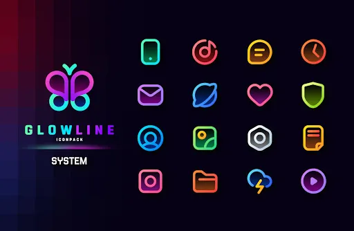 GlowLine Icon Pack Screenshots