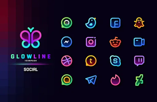 GlowLine Icon Pack Screenshots