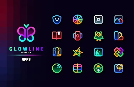 GlowLine Icon Pack Screenshots