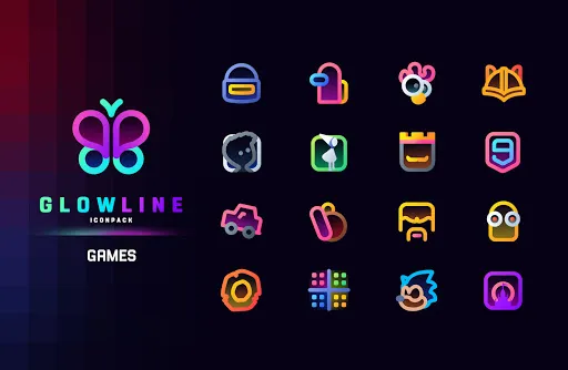 GlowLine Icon Pack Screenshots