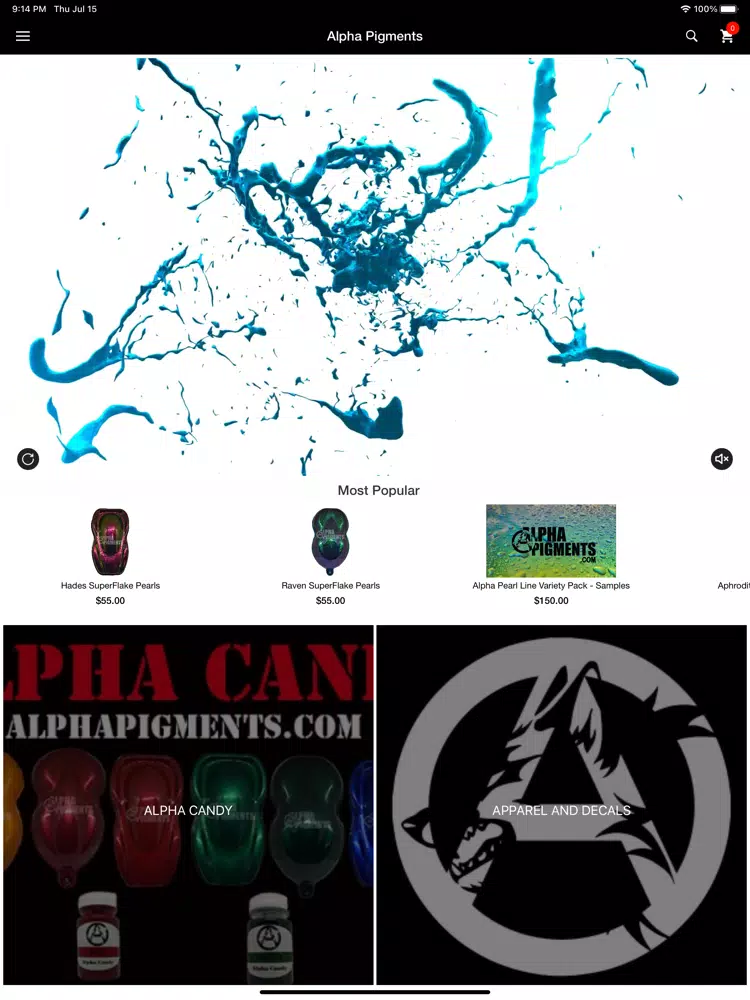 Alpha Pigments iPad  স্ক্রিনশট