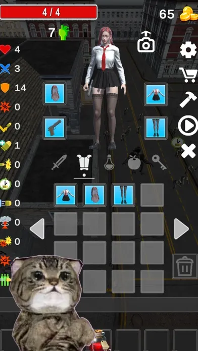 DefenseGameZombieVSSchoolgirl 스크린샷