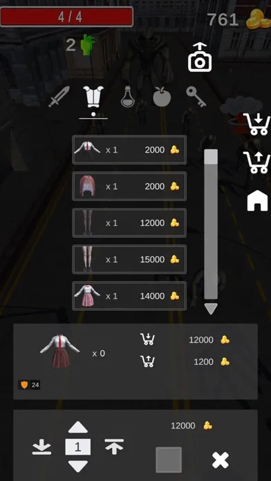 DefenseGameZombieVSSchoolgirl 스크린샷