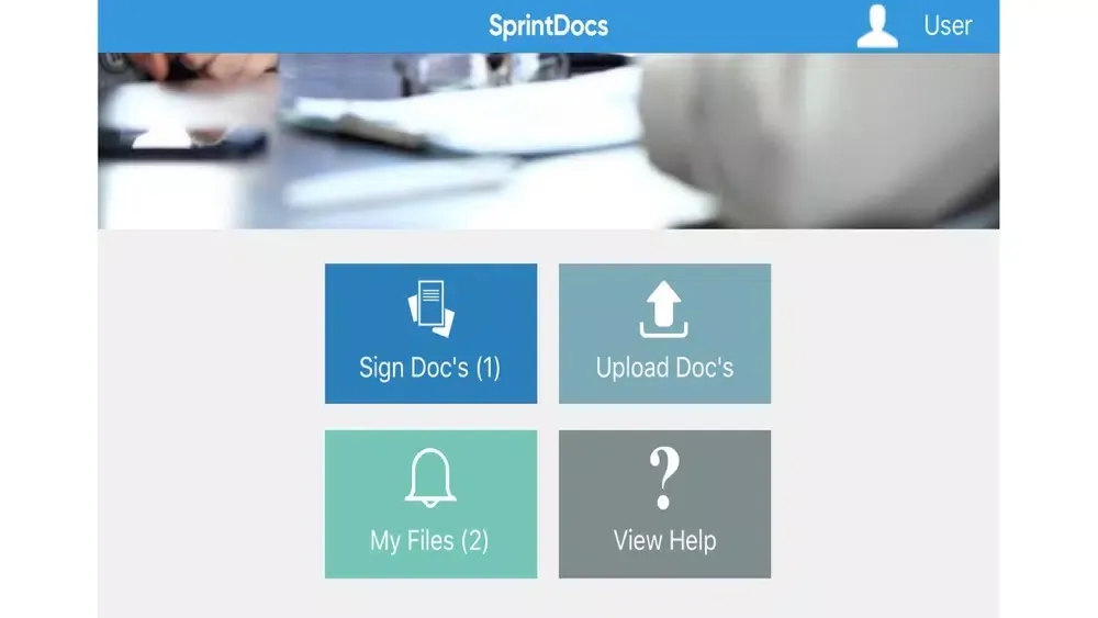 ภาพหน้าจอของ Sprint Docs