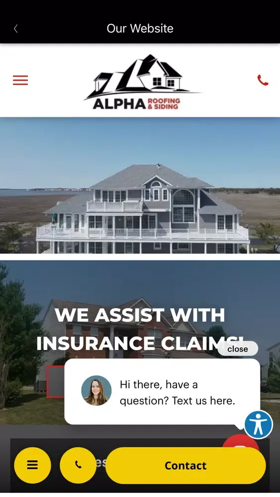Alpha Roofing & Siding স্ক্রিনশট