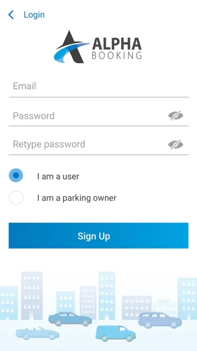 ALPHA Booking スクリーンショット