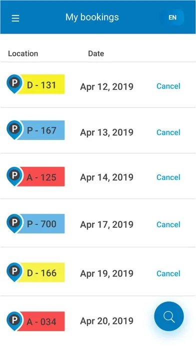 ALPHA Booking スクリーンショット