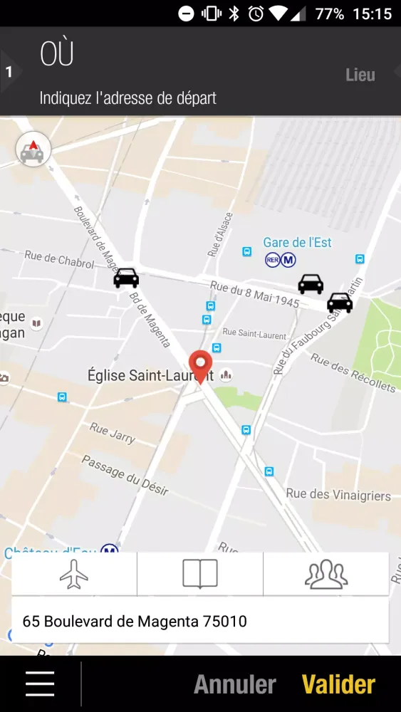 Ảnh chụp màn hình của Alpha Taxis